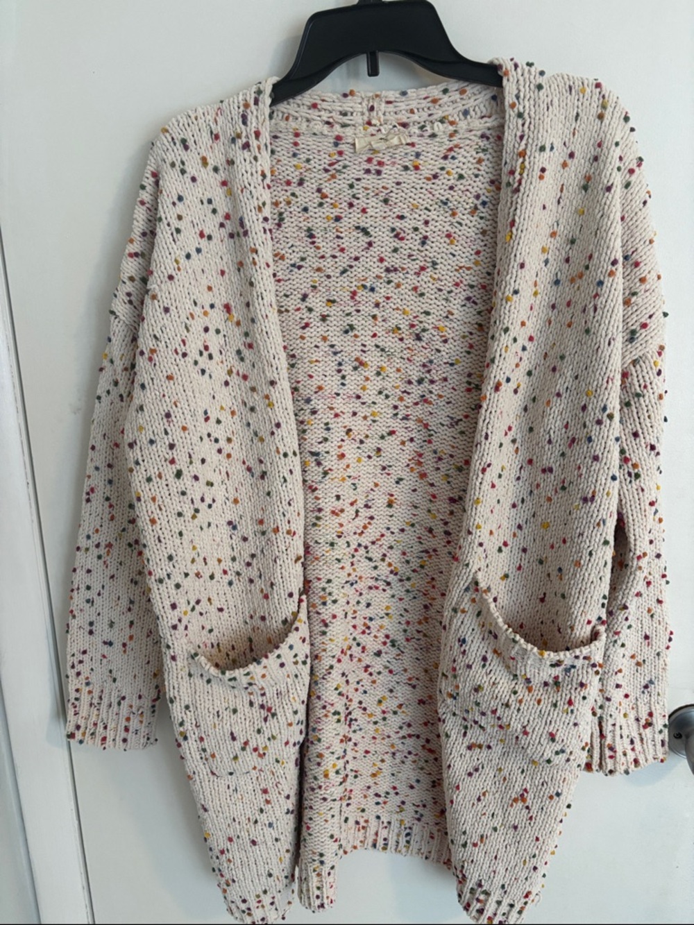 Entro Multicolor Confetti Knit Cardigan